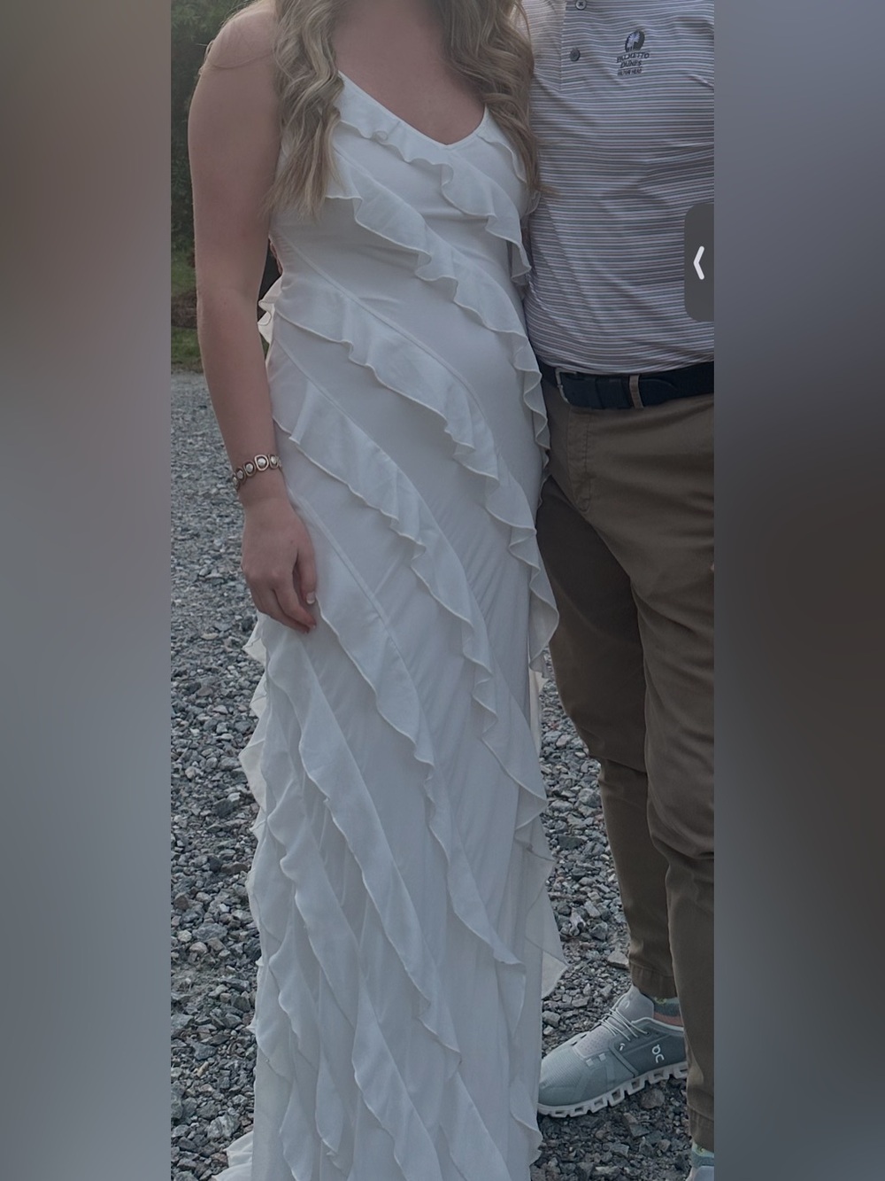 Altar'd State White Ruffle Maxi Dress - Picture 3 of 6